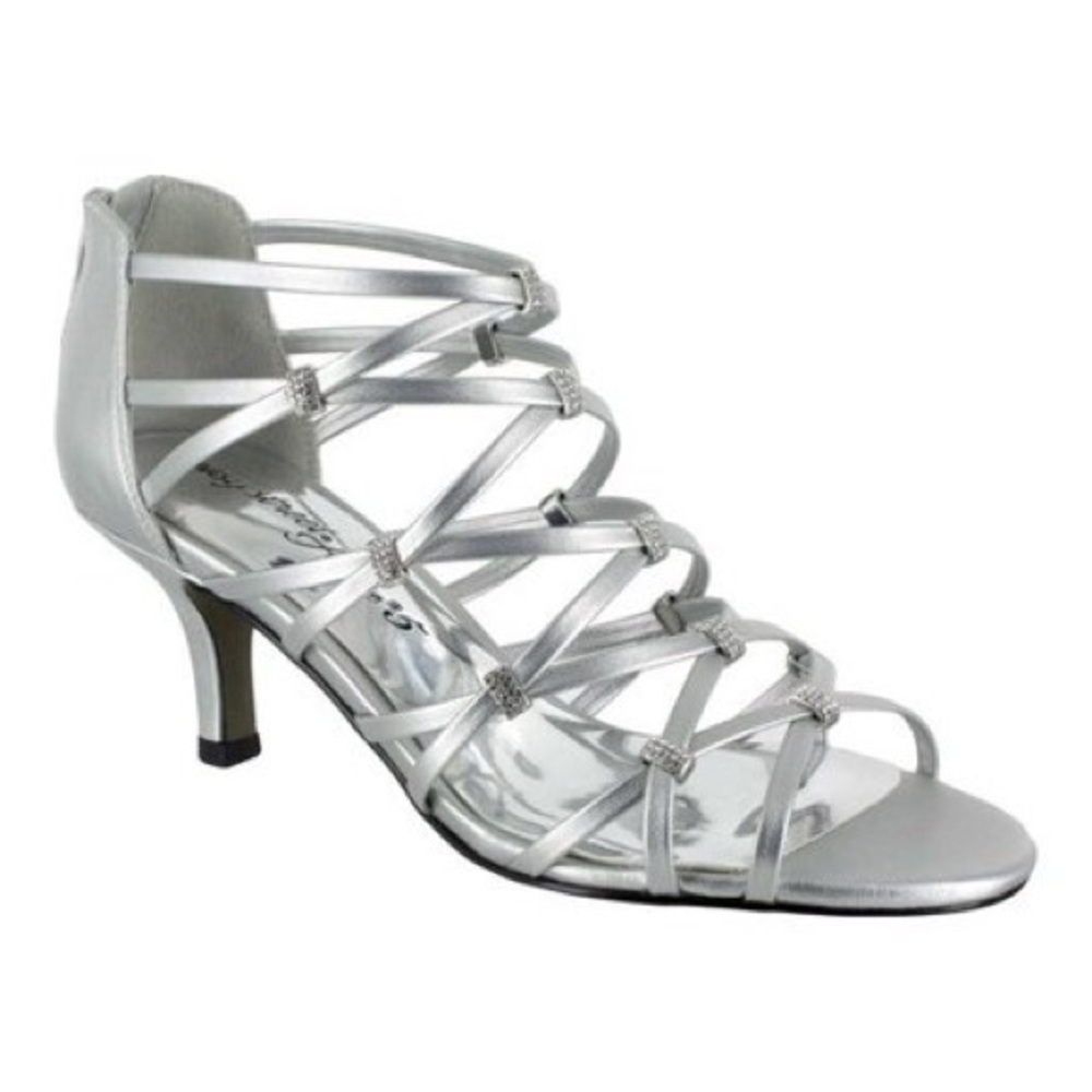 Easy Street Nightingale Silver Sandal  Dance Flex
